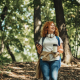 Woman hiking living her values